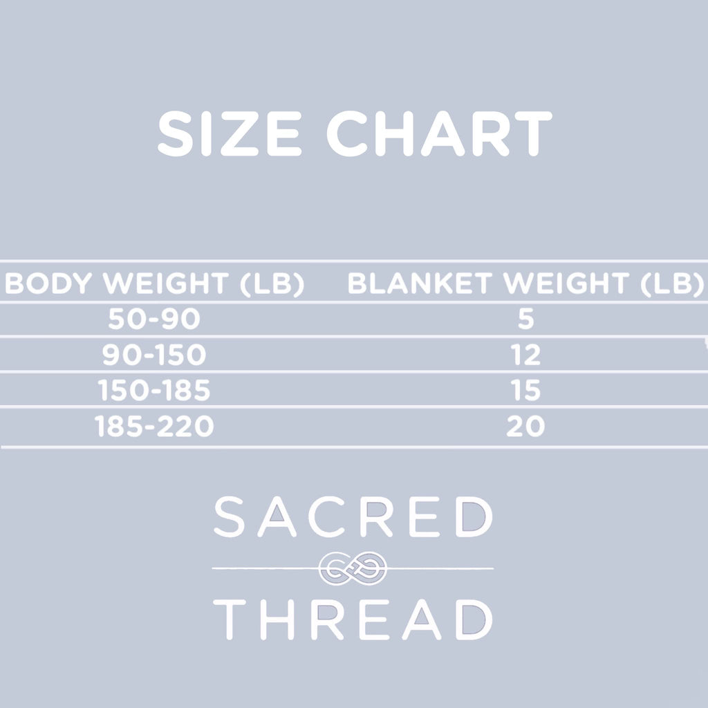 Sacred Thread Weighted Blanket - Great for Kids and Adults - Heavy Blanket with High Breathability - Soft, Durable Cover Glass Beads