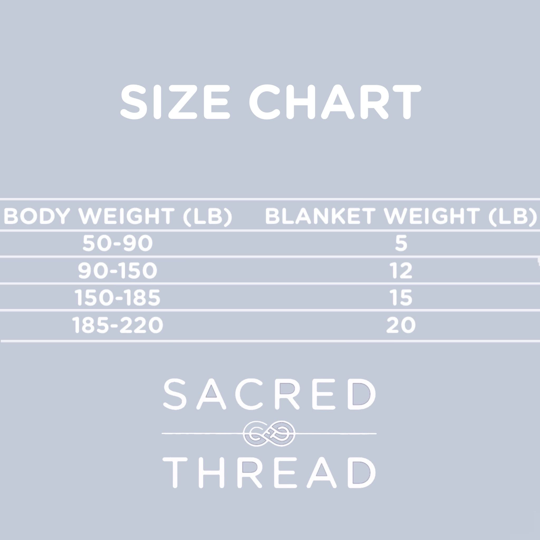 Sacred Thread Weighted Blanket - Great for Kids and Adults - Heavy Blanket with High Breathability - Soft, Durable Cover Glass Beads