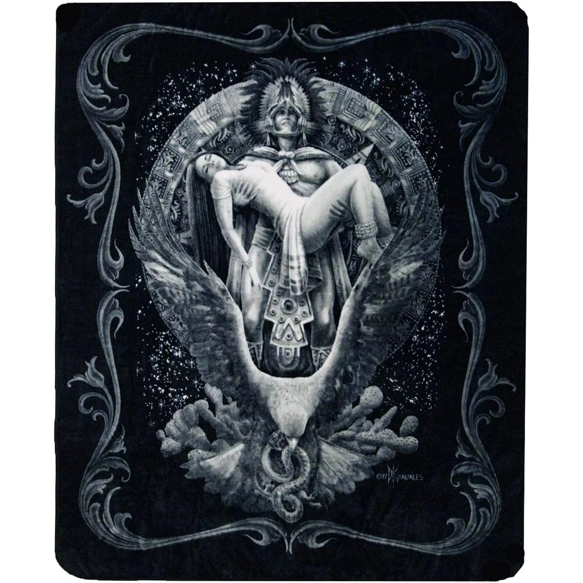 Plush Queen Mexican Blanket - Extremely Soft - Machine Washable - Alma Azteca