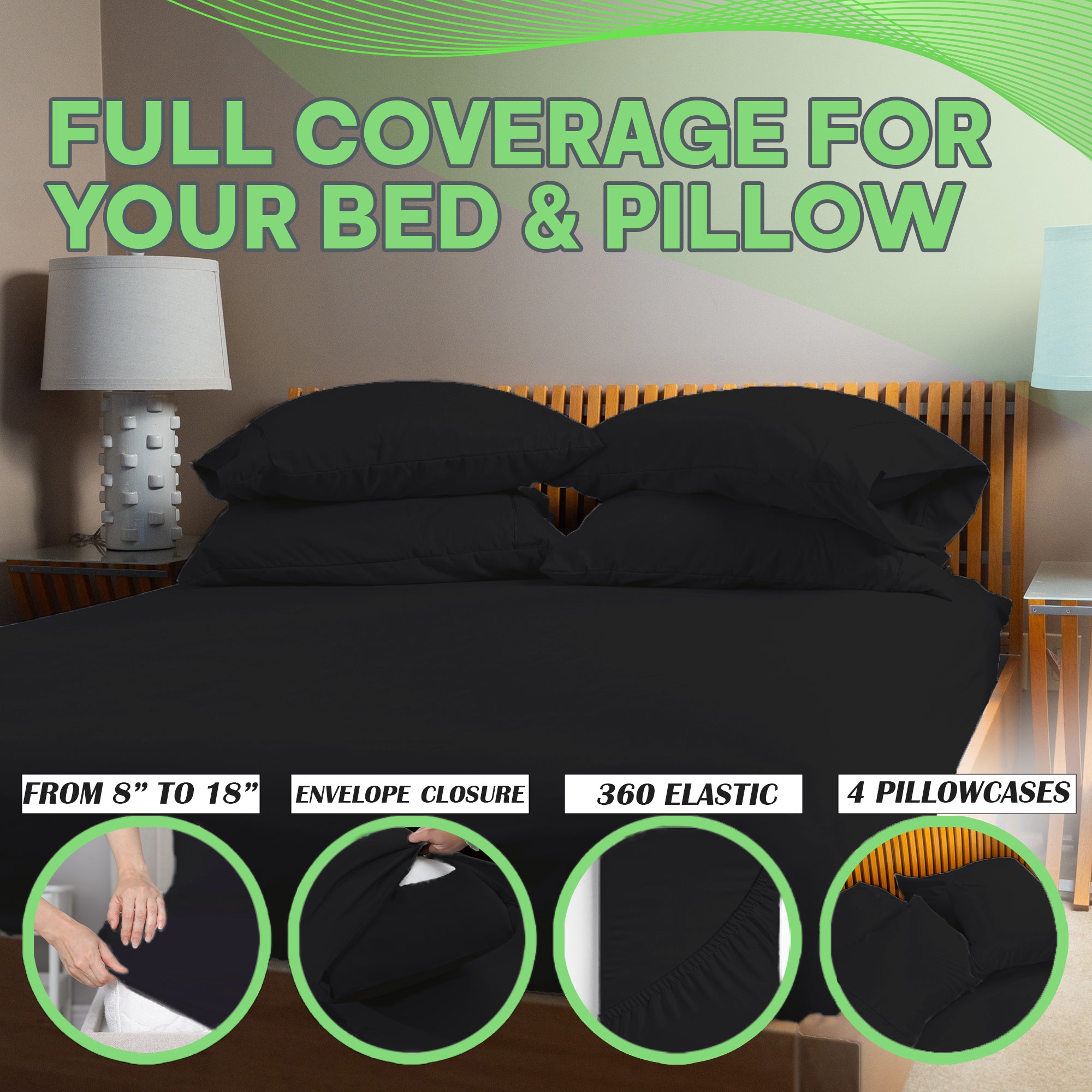 4 Pc Bamboo Sheet Set - TWIN XL