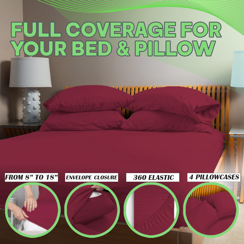 4 Pc Bamboo Sheet Set - TWIN XL