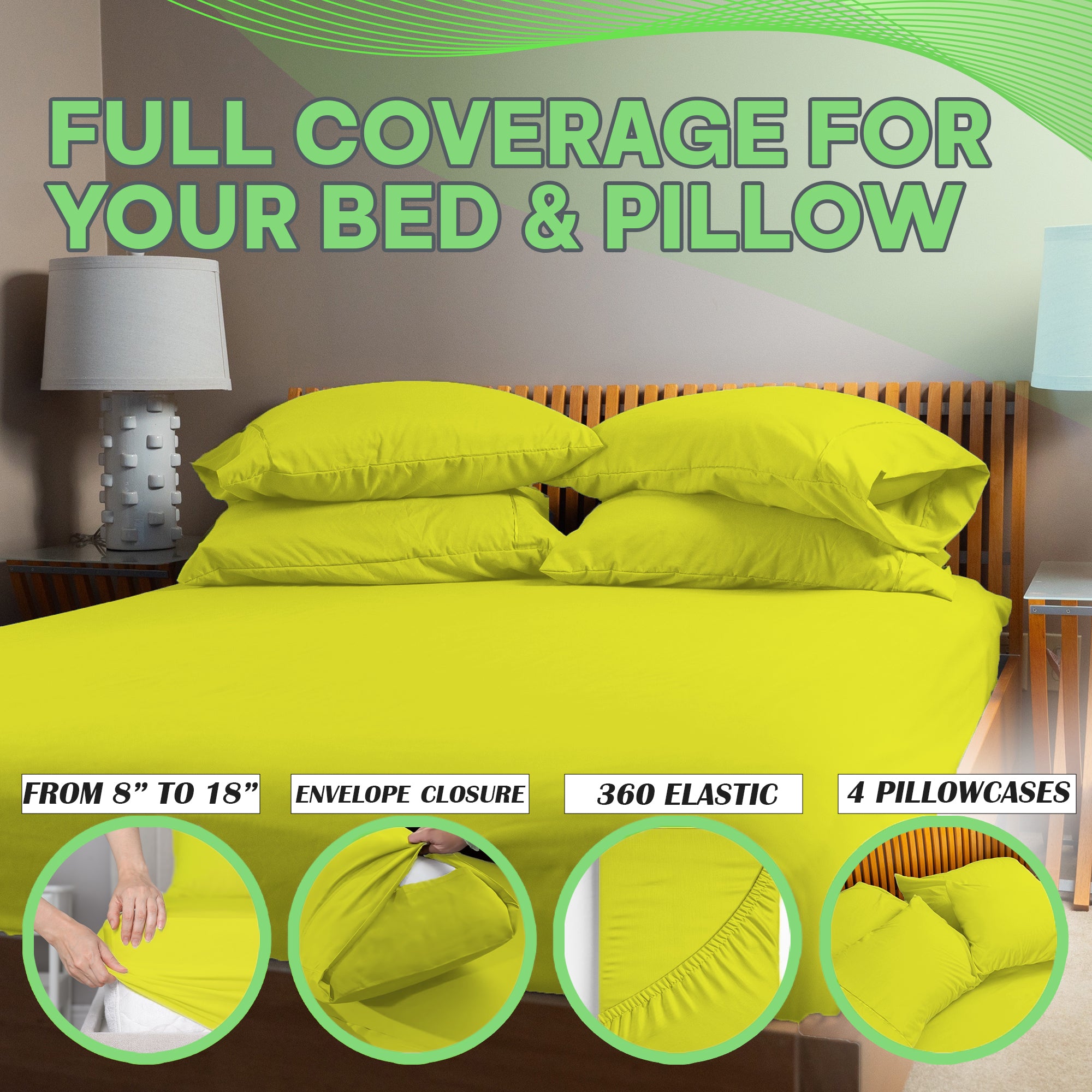 4 Pc Bamboo Sheet Set - TWIN XL