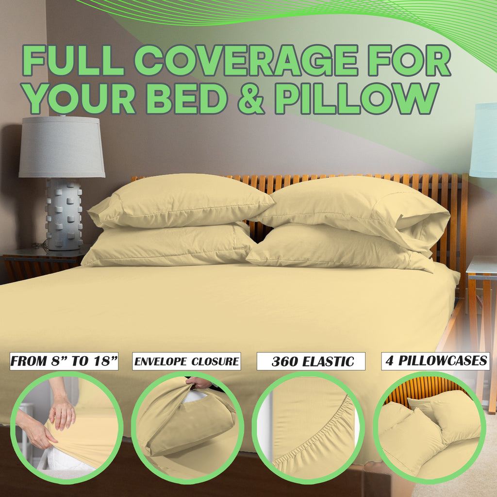 4 Pc Bamboo Sheet Set - TWIN XL