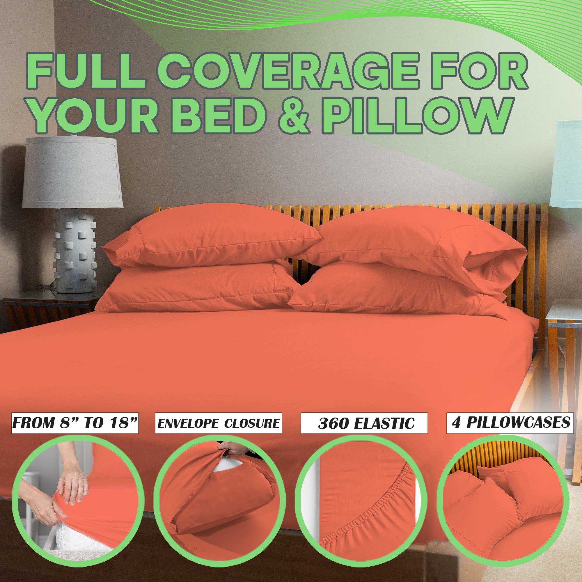 4 Pc Bamboo Sheet Set - TWIN XL