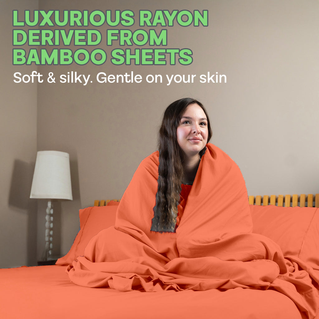 4 Pc Bamboo Sheet Set - TWIN XL