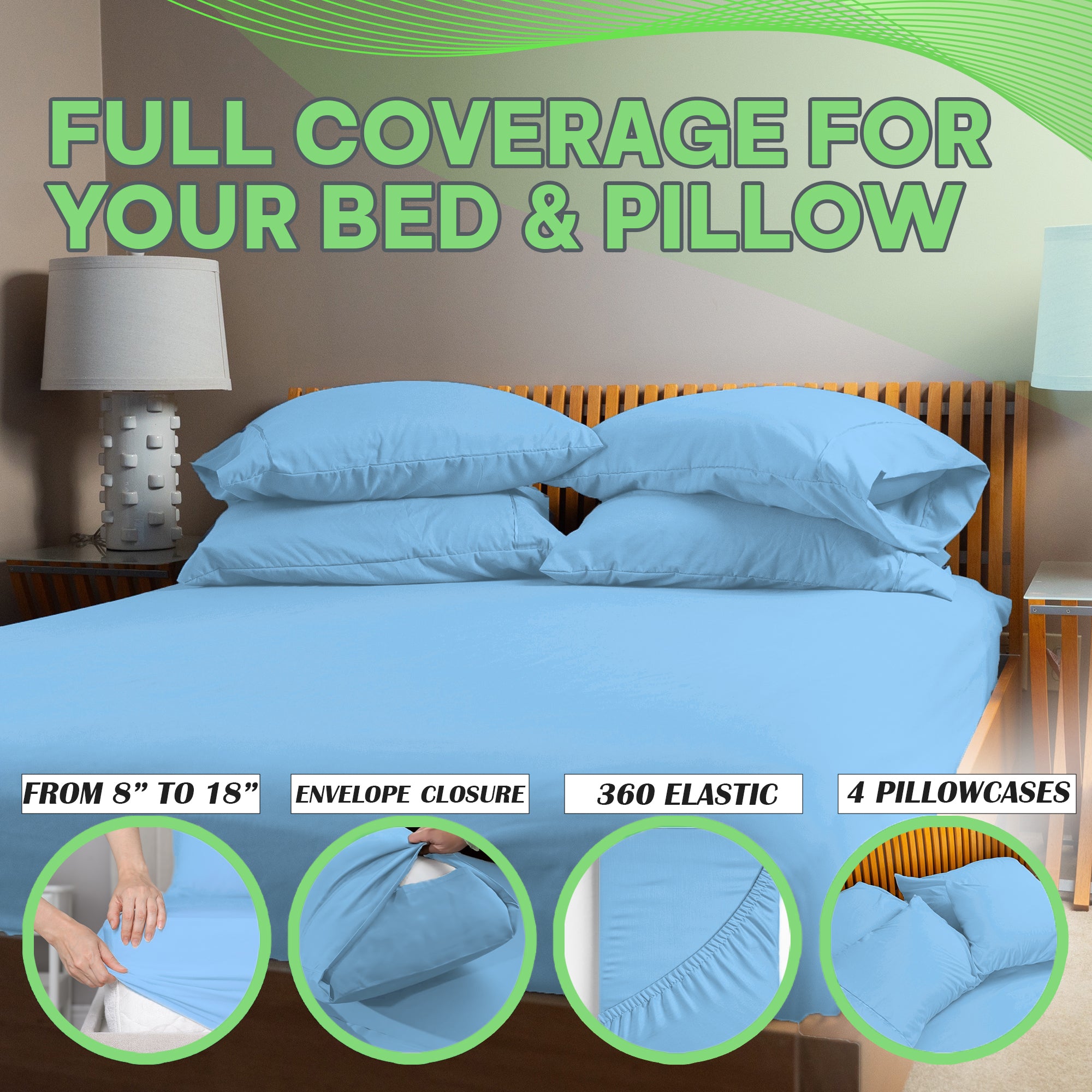 4 Pc Bamboo Sheet Set - TWIN XL