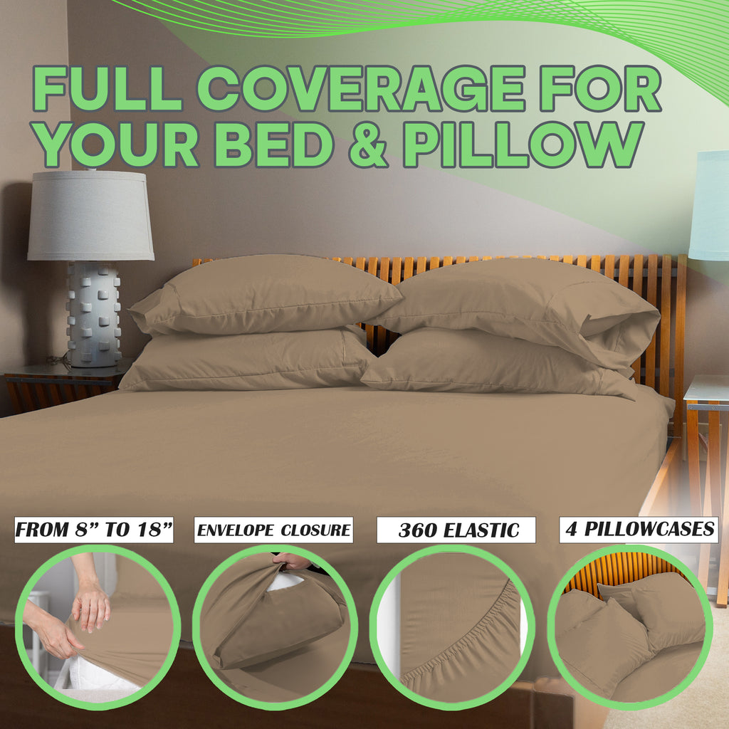 4 Pc Bamboo Sheet Set - TWIN XL