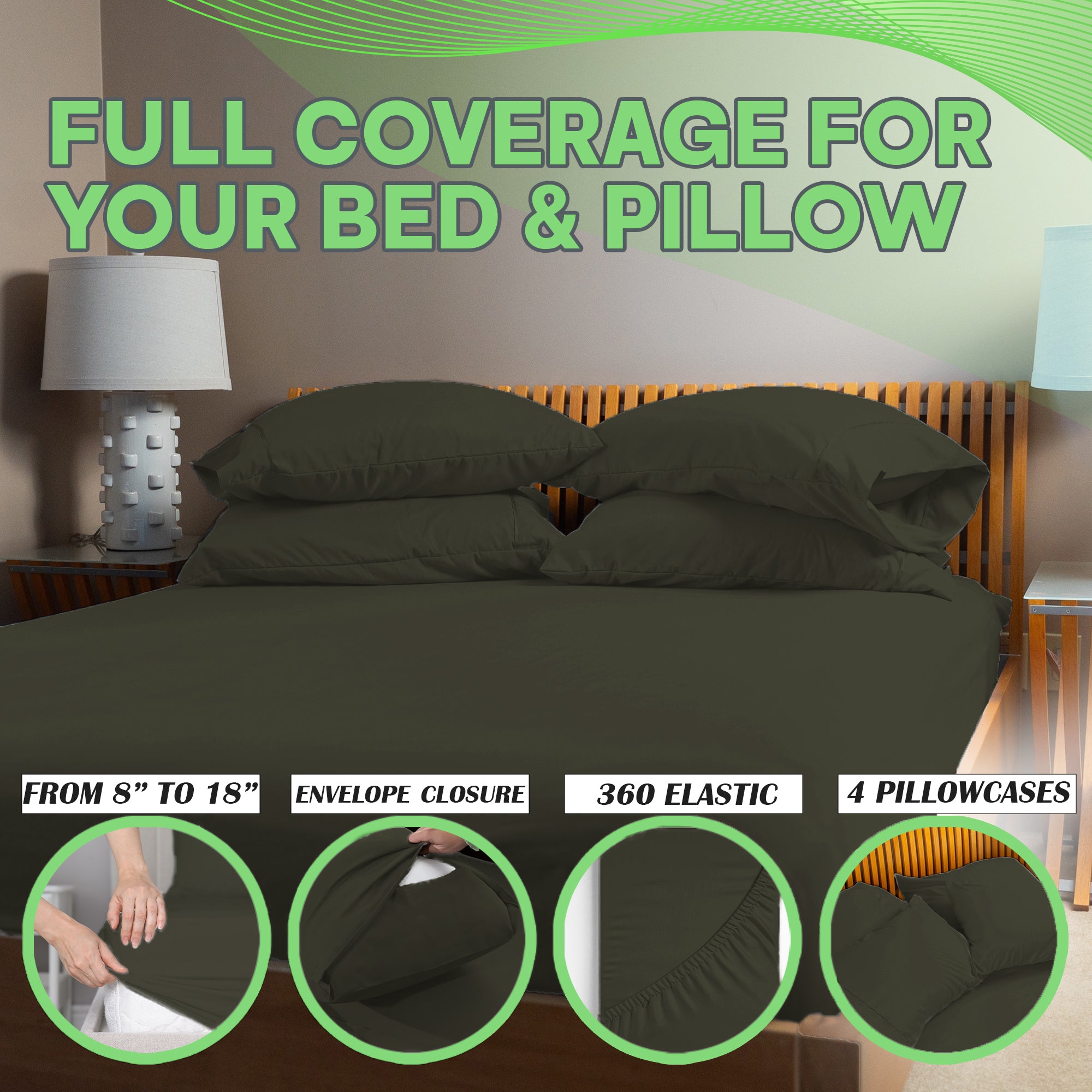 4 Pc Bamboo Sheet Set - TWIN XL