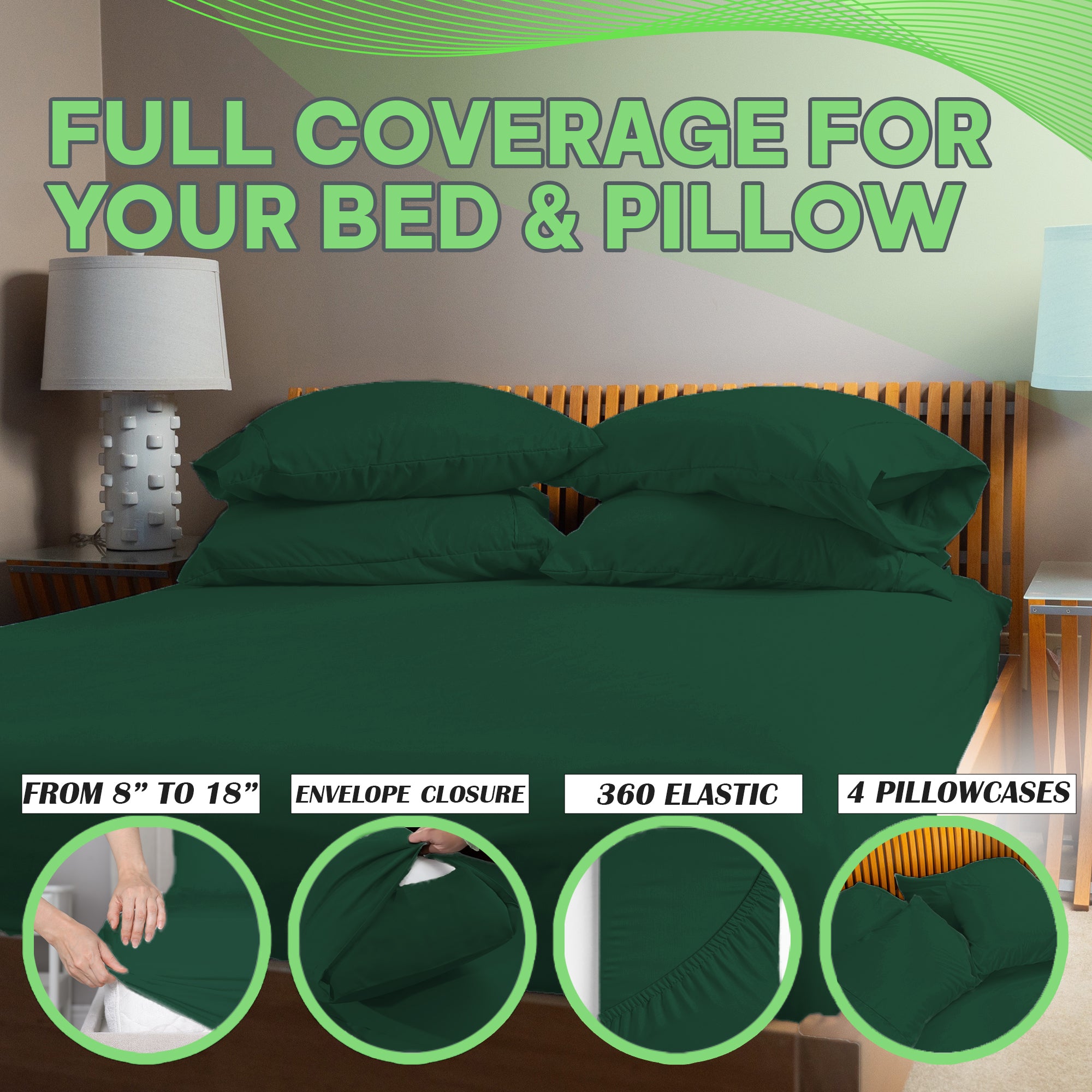 4 Pc Bamboo Sheet Set - TWIN XL