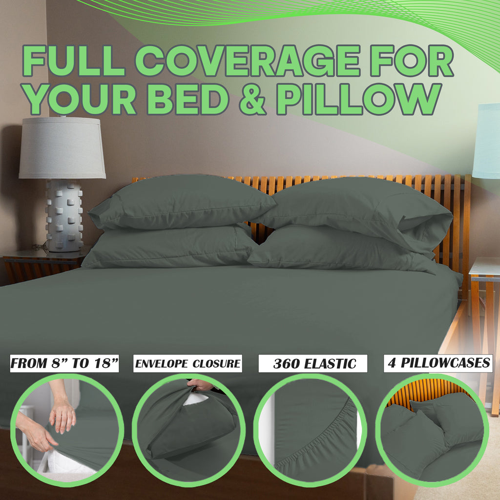 4 Pc Bamboo Sheet Set - TWIN XL