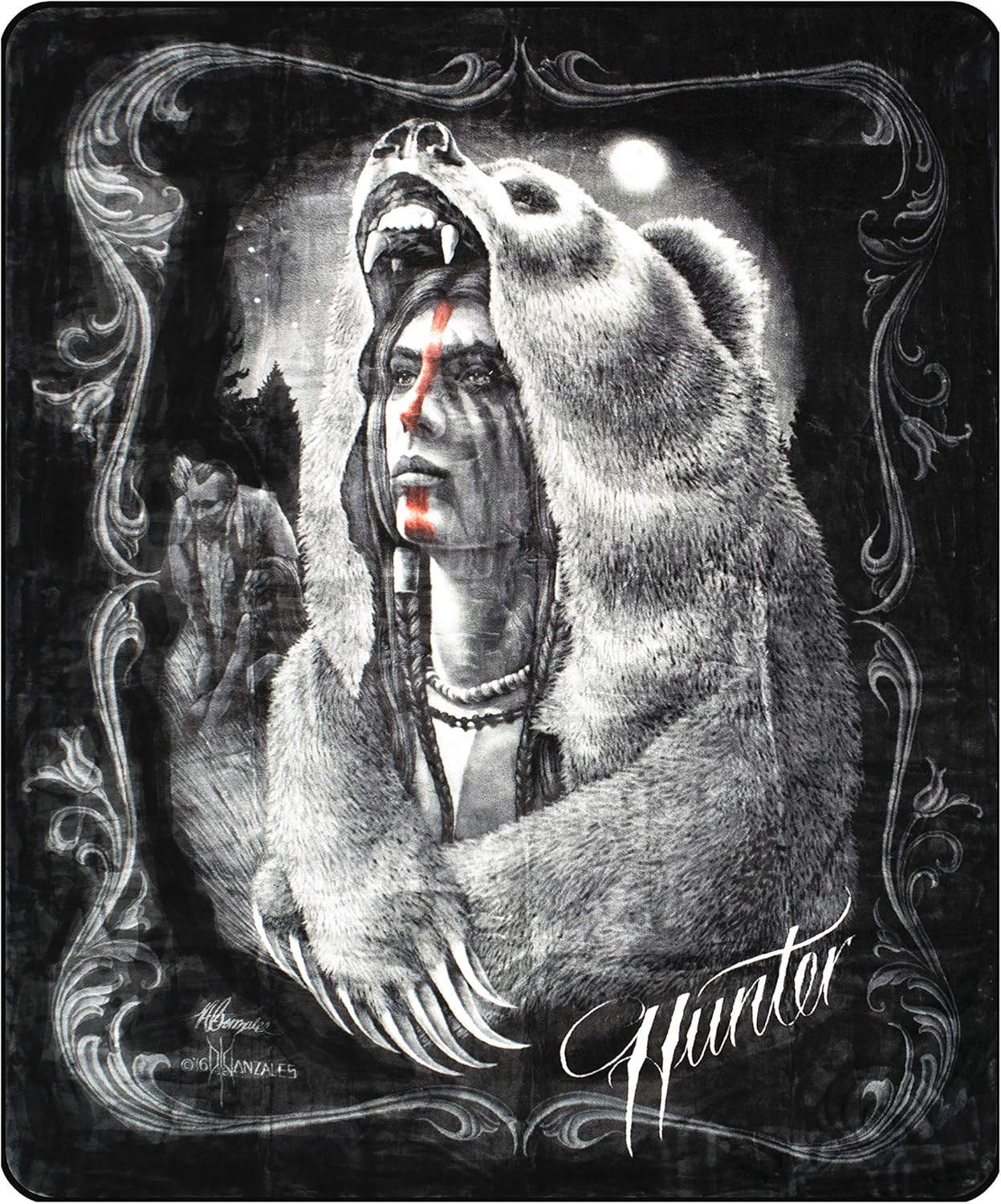 Plush Queen Size Blanket - Extremely Soft - Machine Washable - HUNTER