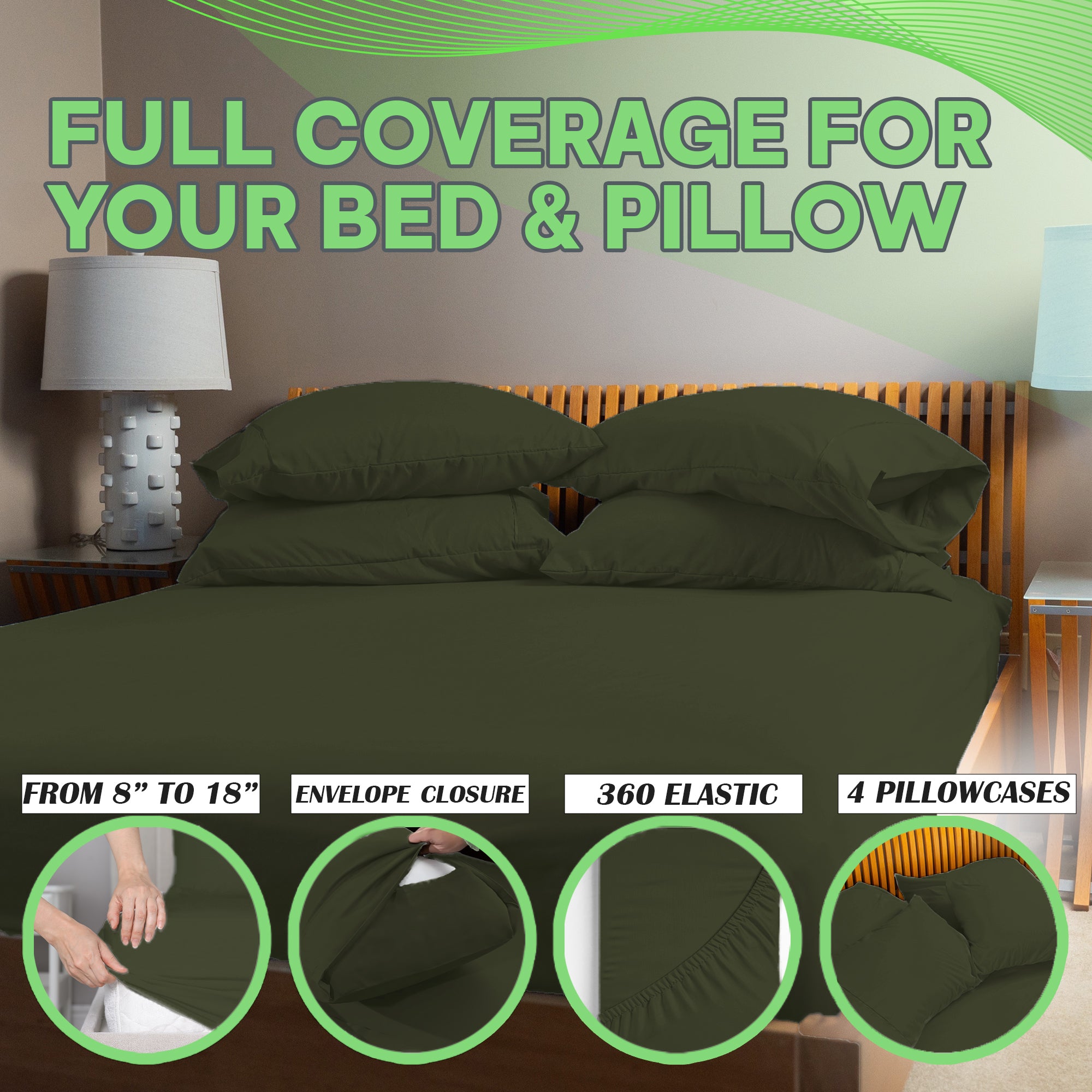 4 Pc Bamboo Sheet Set - TWIN XL