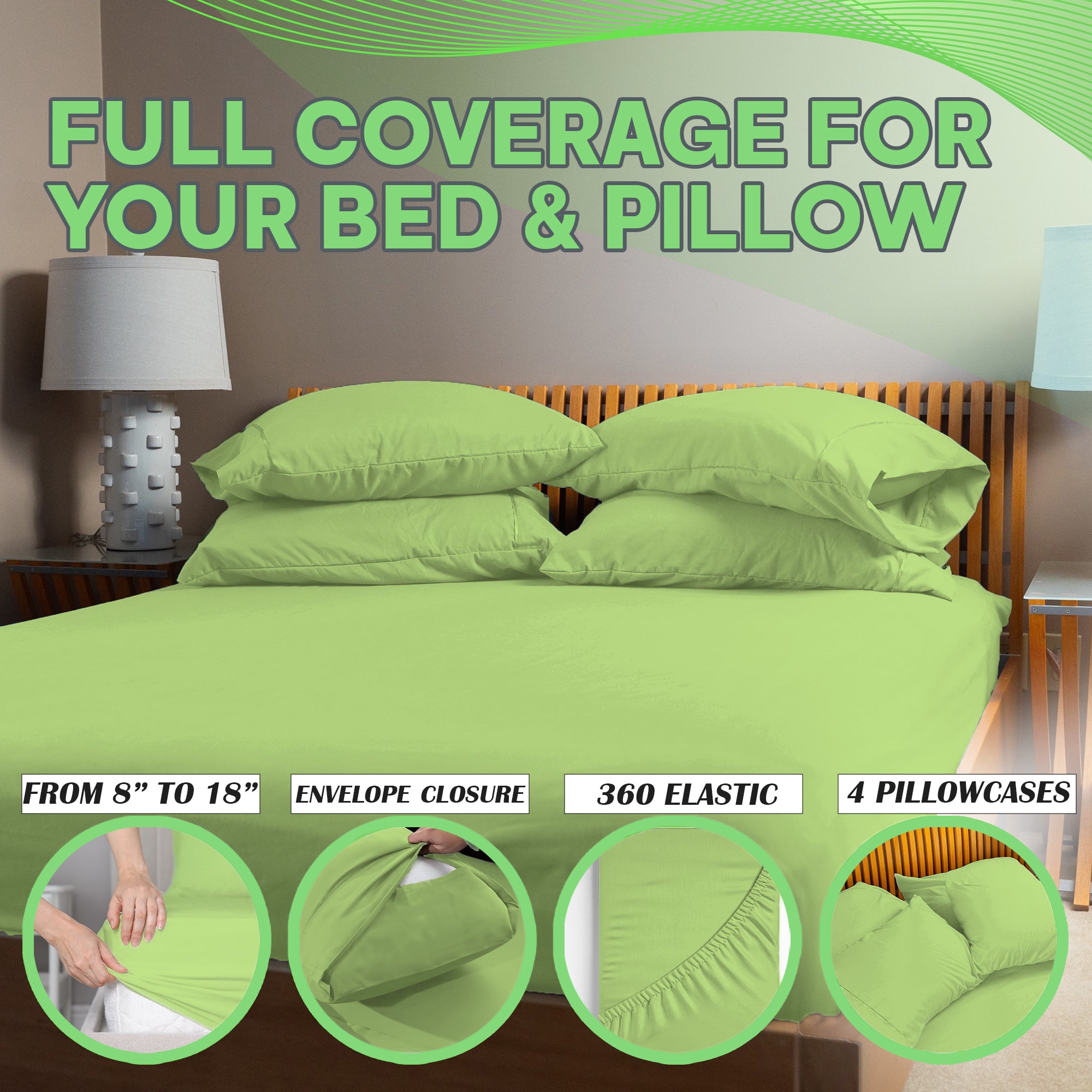 4 Pc Bamboo Sheet Set - TWIN XL