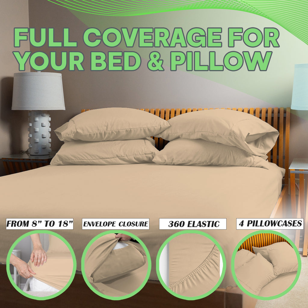 4 Pc Bamboo Sheet Set - TWIN XL