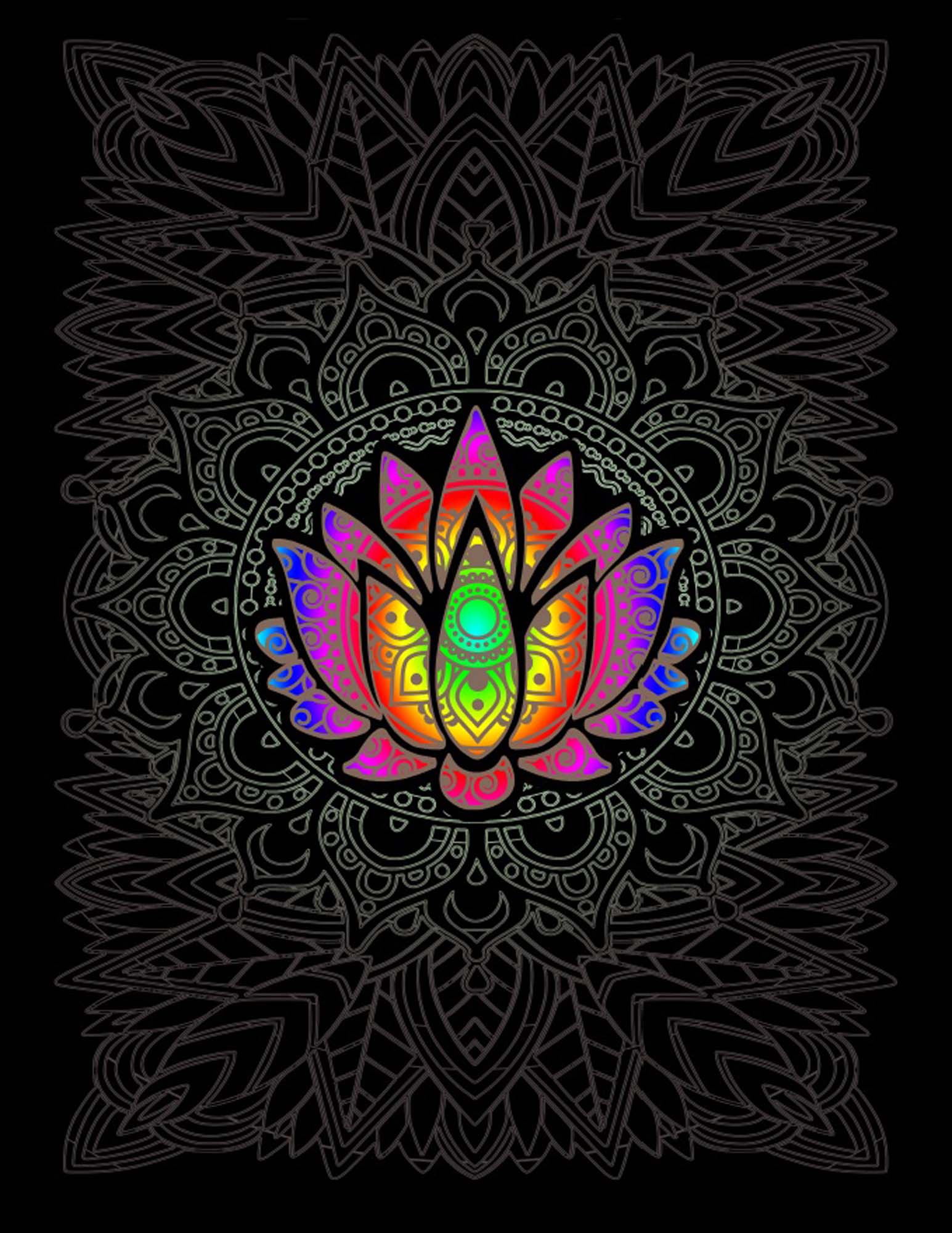 Plush Queen Size Lotus Flower Blanket - Extremely Soft - Machine Washable - Lotus