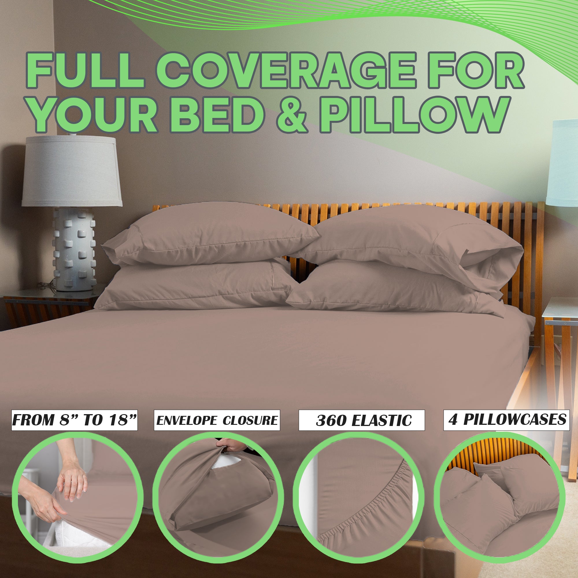 4 Pc Bamboo Sheet Set - TWIN XL