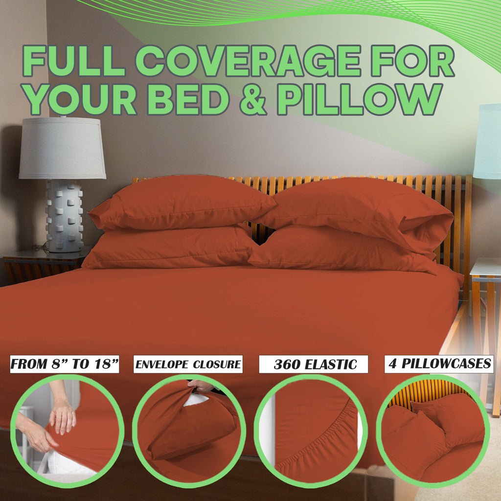 4 Pc Bamboo Sheet Set - TWIN XL