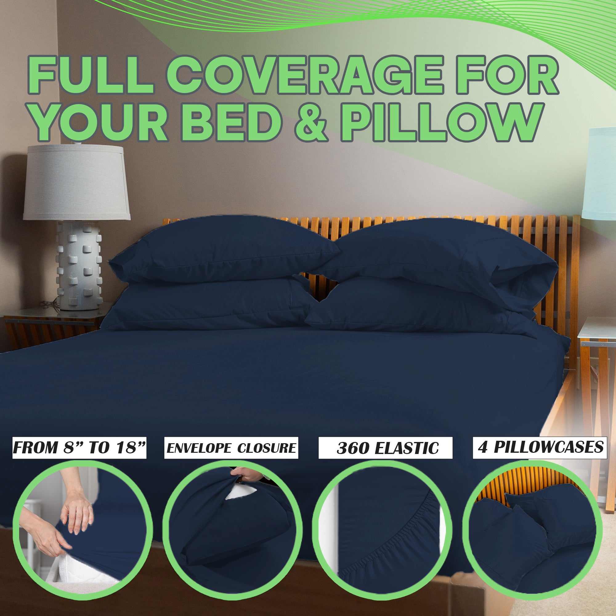 4 Pc Bamboo Sheet Set - TWIN XL