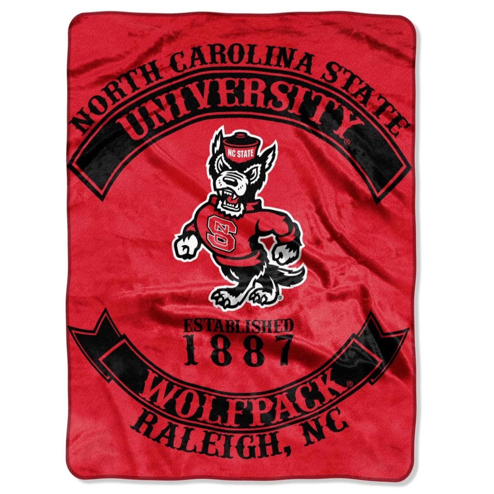 Plush 60X80 inch Blanket - Extremely Soft - Machine Washable - NORTH CAROLINA STATE