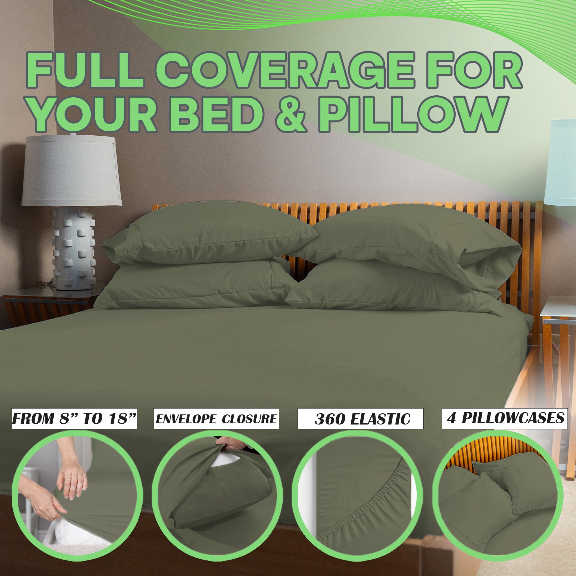 4 Pc Bamboo Sheet Set - TWIN XL