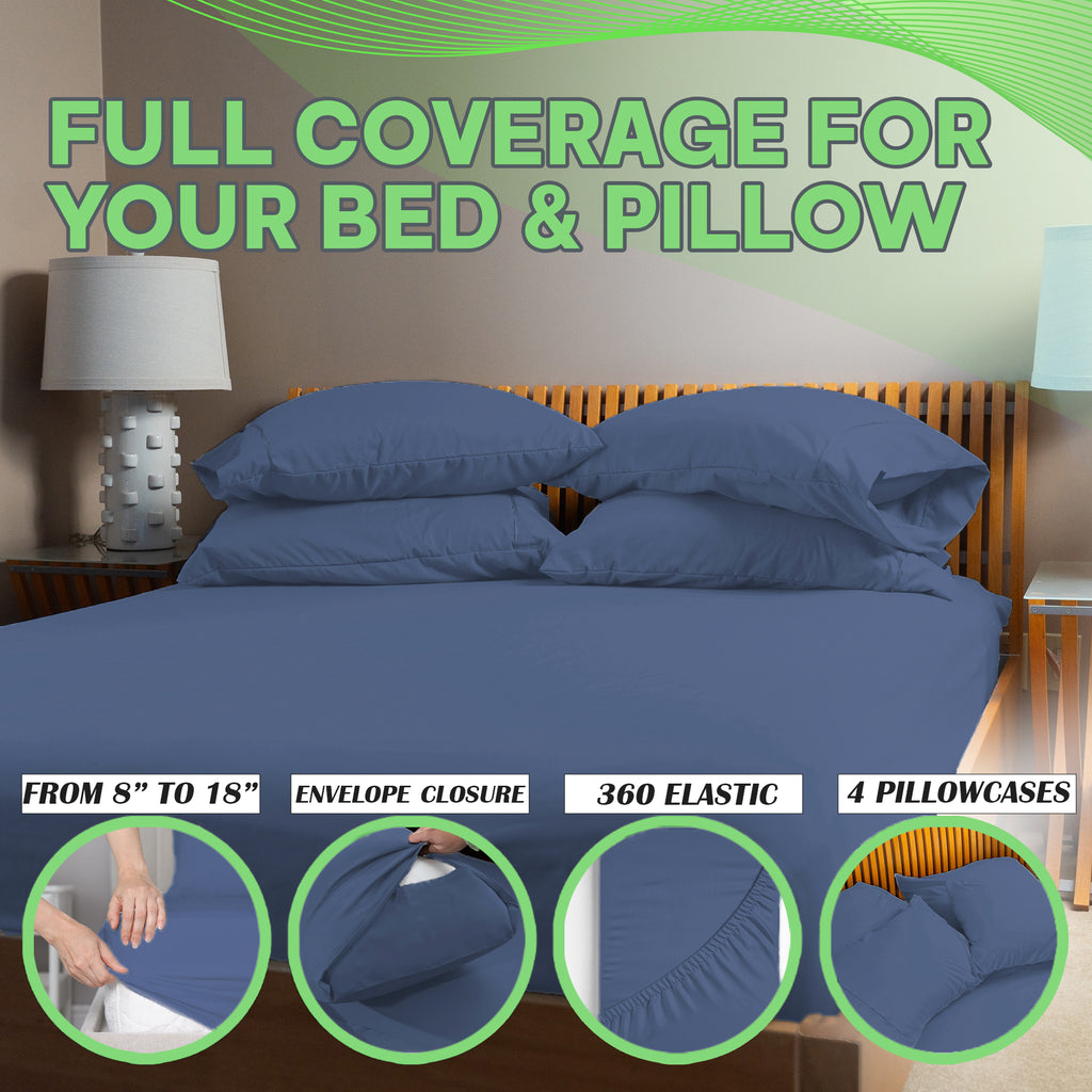 4 Pc Bamboo Sheet Set - TWIN XL