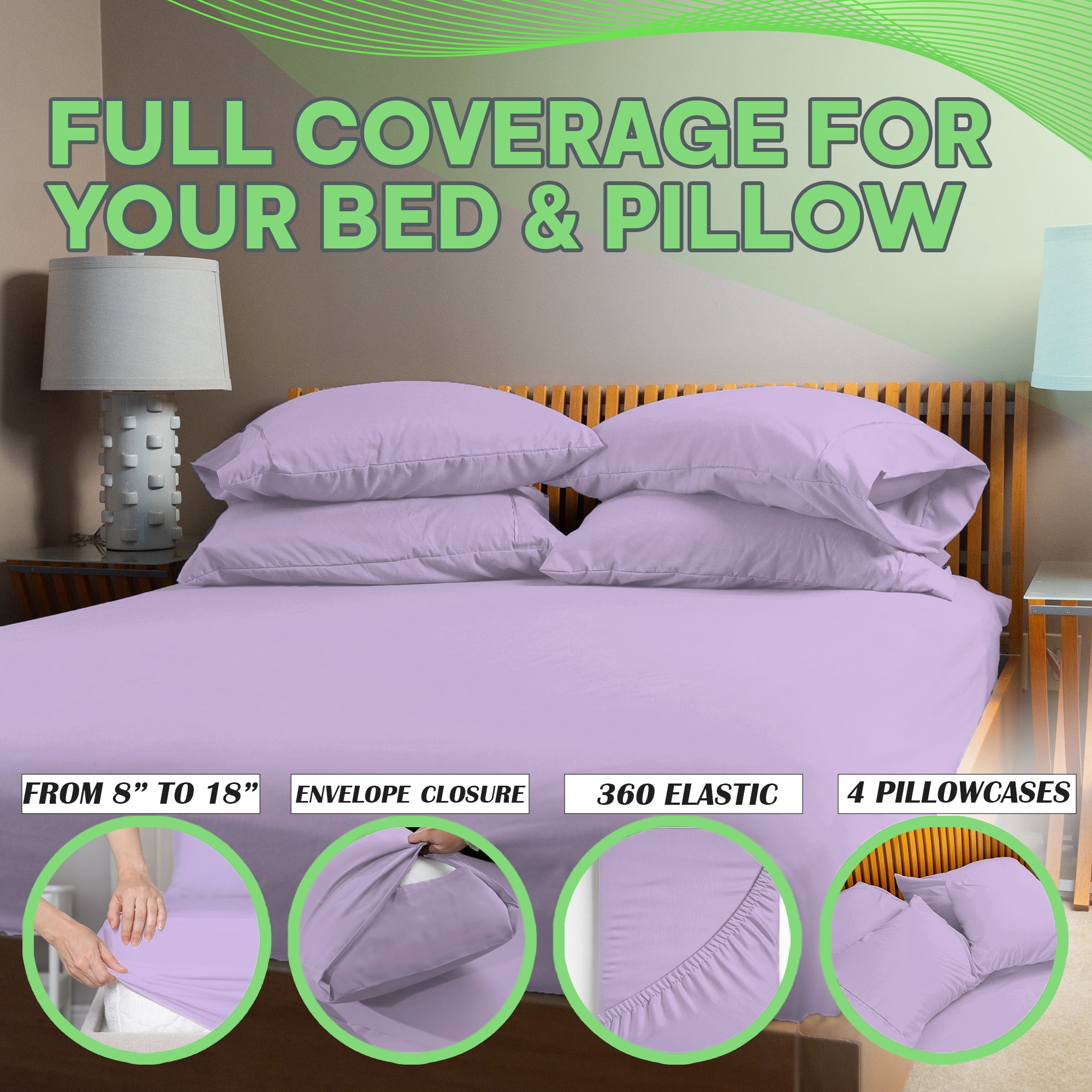 4 Pc Bamboo Sheet Set - TWIN XL