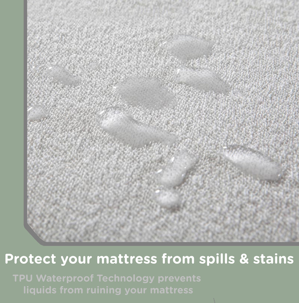 Sacred Thread Waterproof Mattress Protector - Fitted Elastic with Deep Pockets for Any Size Mattress
