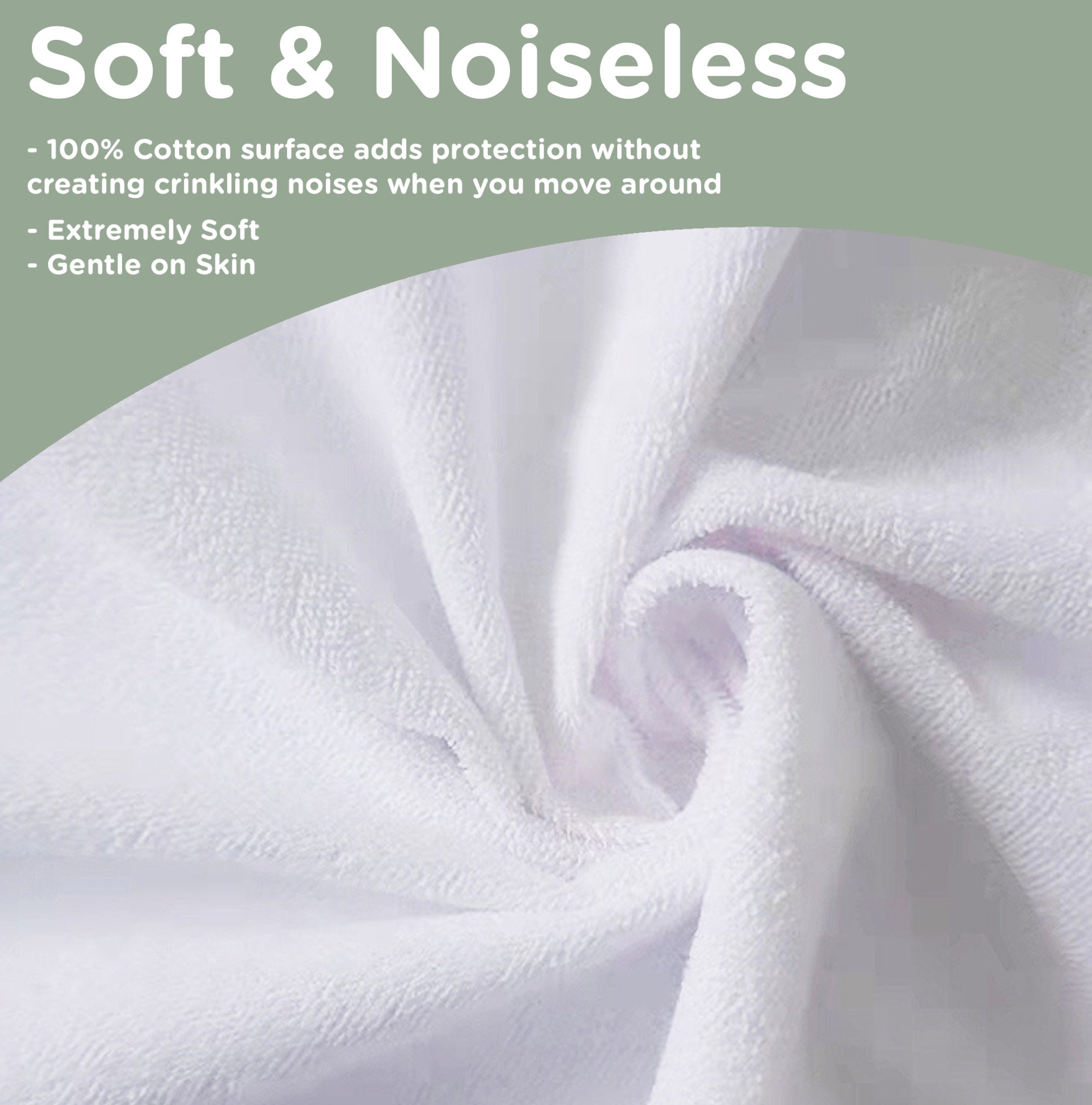 Sacred Thread Waterproof Mattress Protector - Fitted Elastic with Deep Pockets for Any Size Mattress