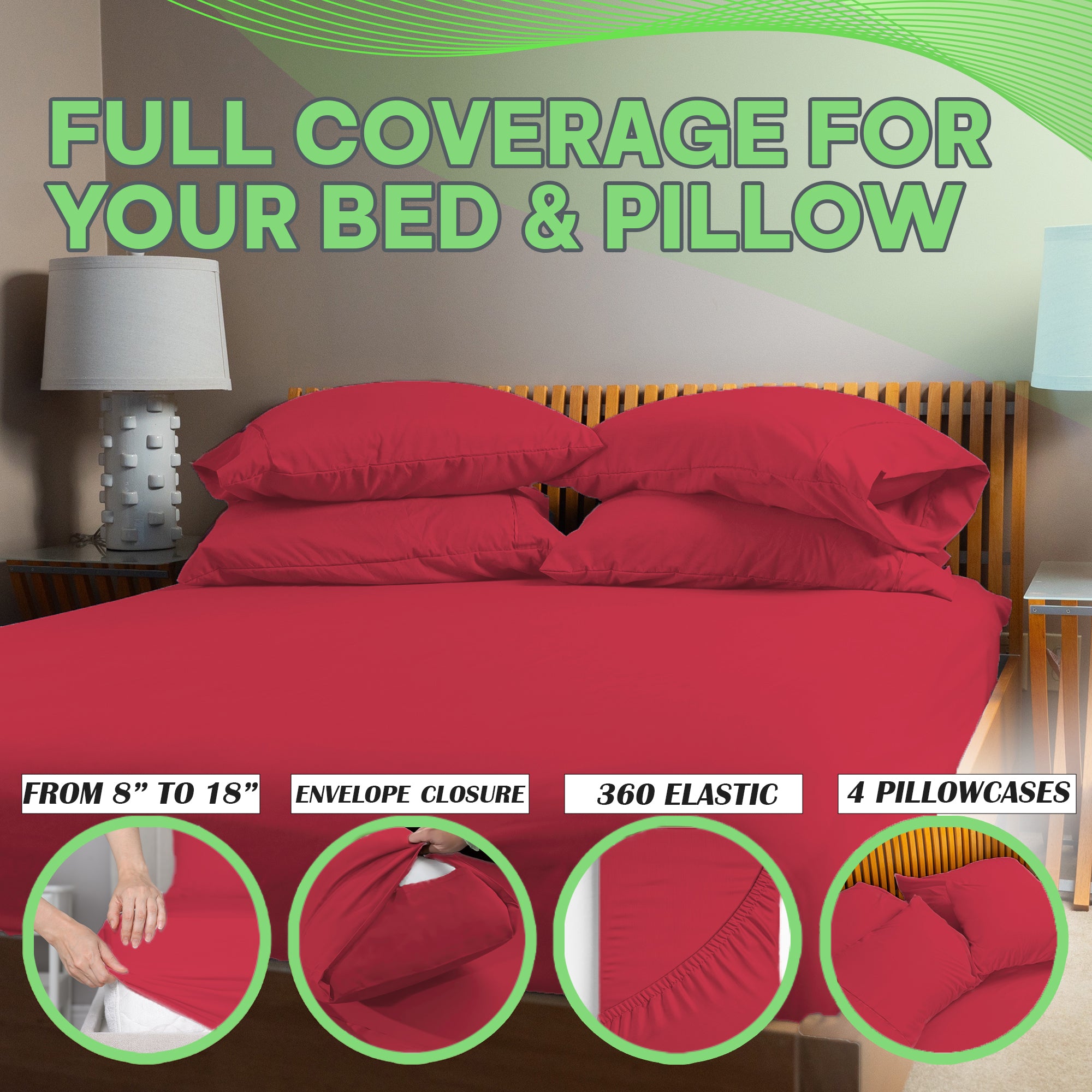 4 Pc Bamboo Sheet Set - TWIN XL