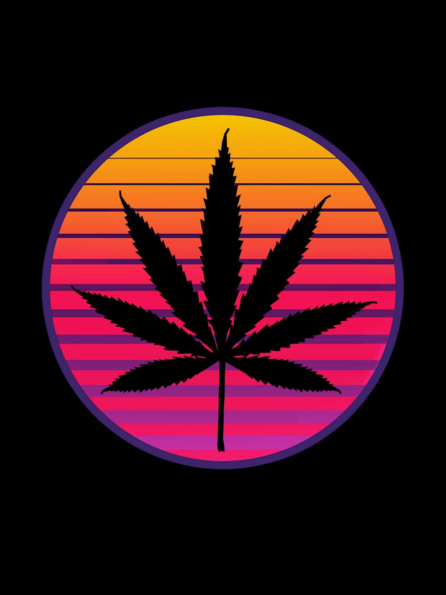Plush Queen Size Marijuana Blanket - Extremely Soft - Machine Washable - Retro Leaf