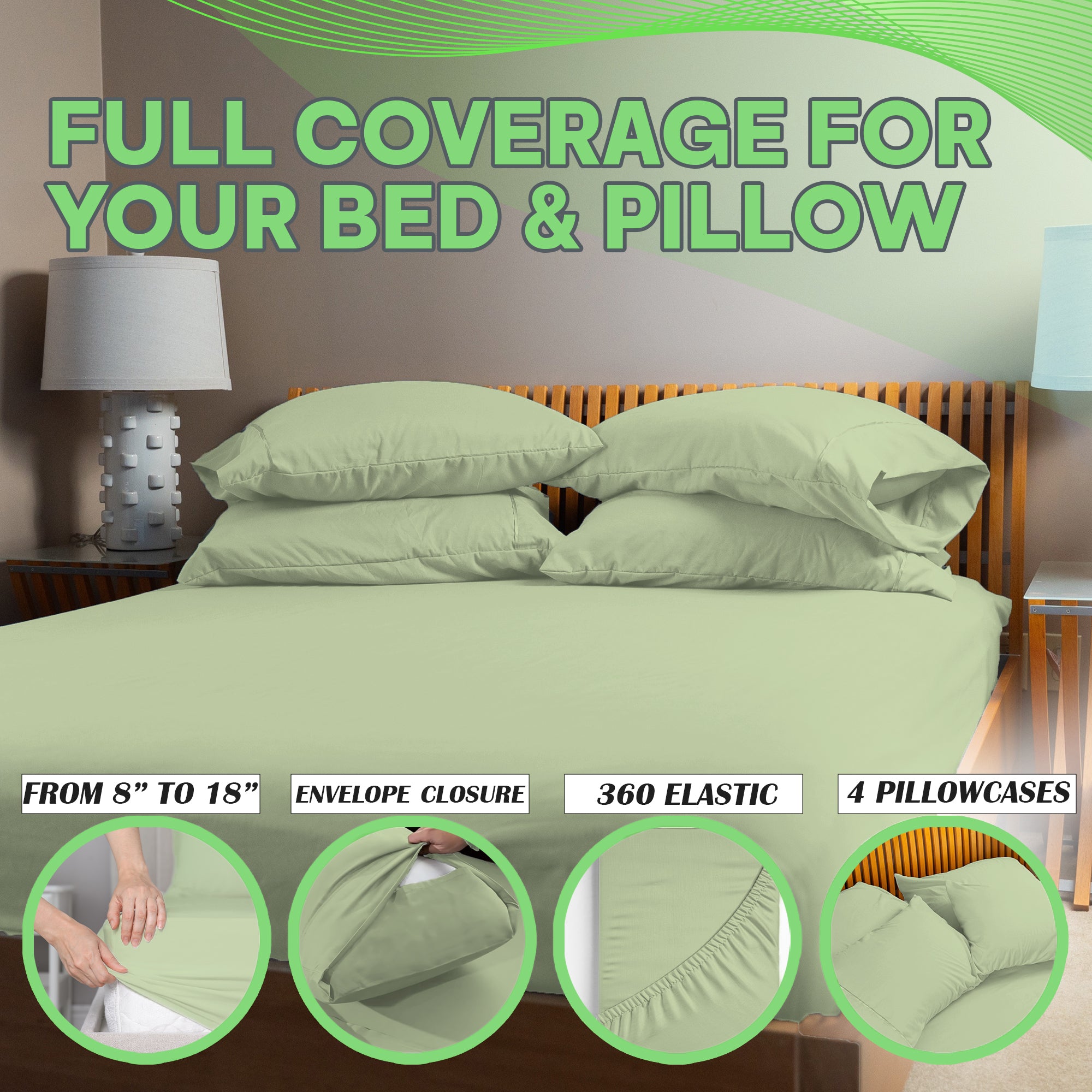 4 Pc Bamboo Sheet Set - TWIN XL