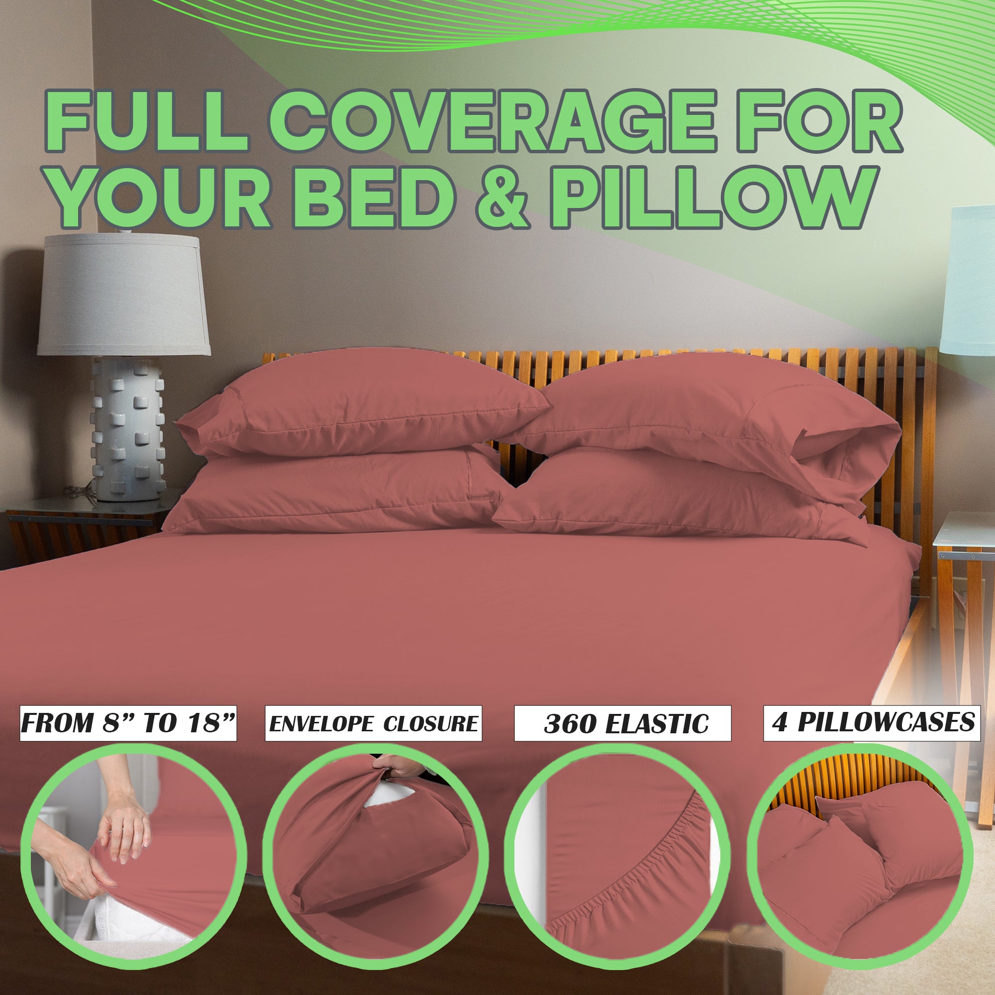 4 Pc Bamboo Sheet Set - TWIN XL