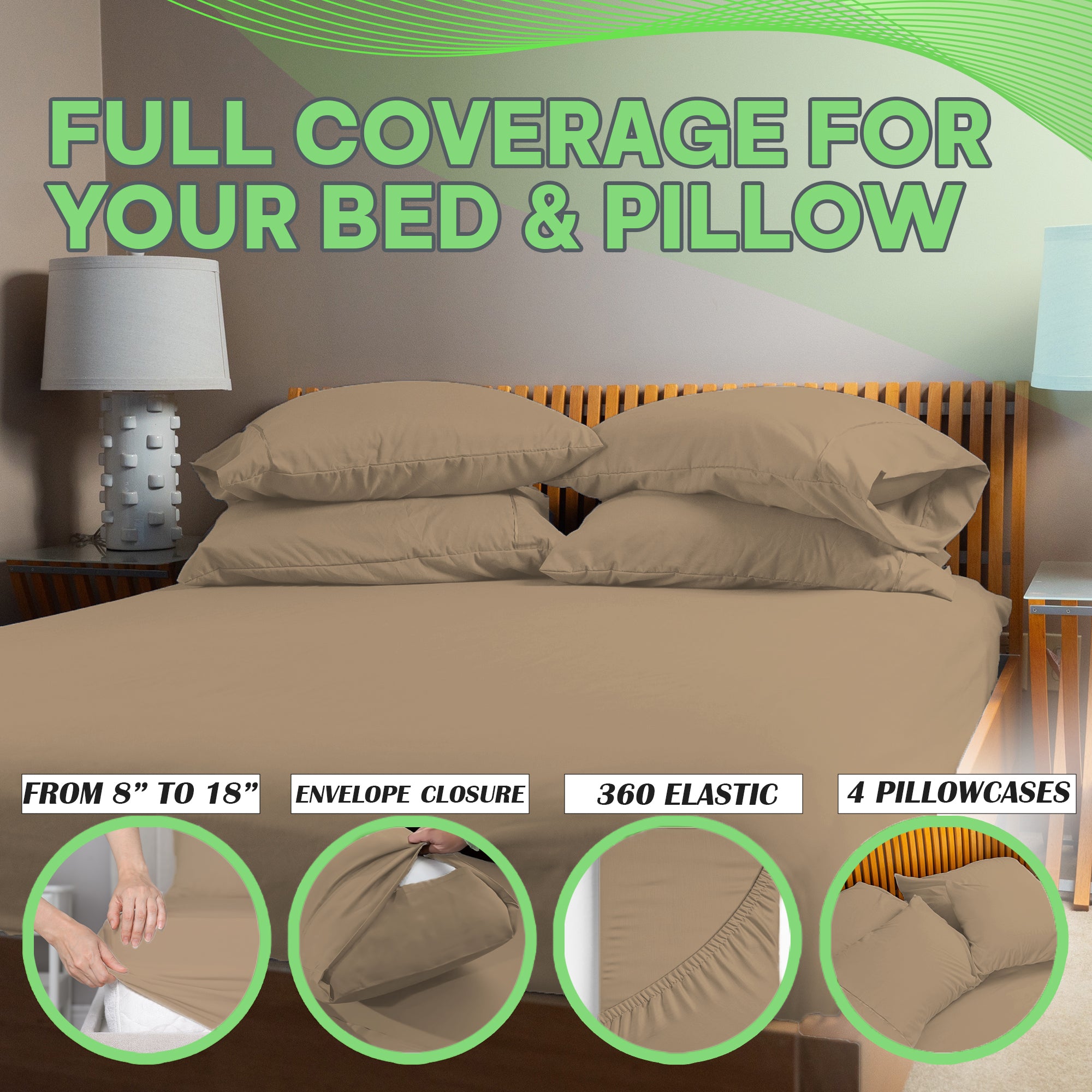 4 Pc Bamboo Sheet Set - TWIN XL