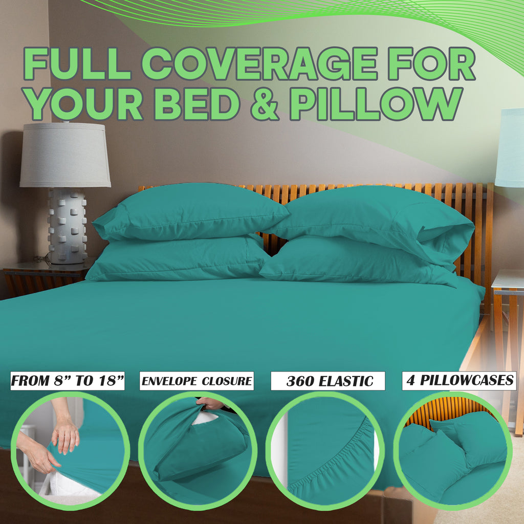 4 Pc Bamboo Sheet Set - TWIN XL