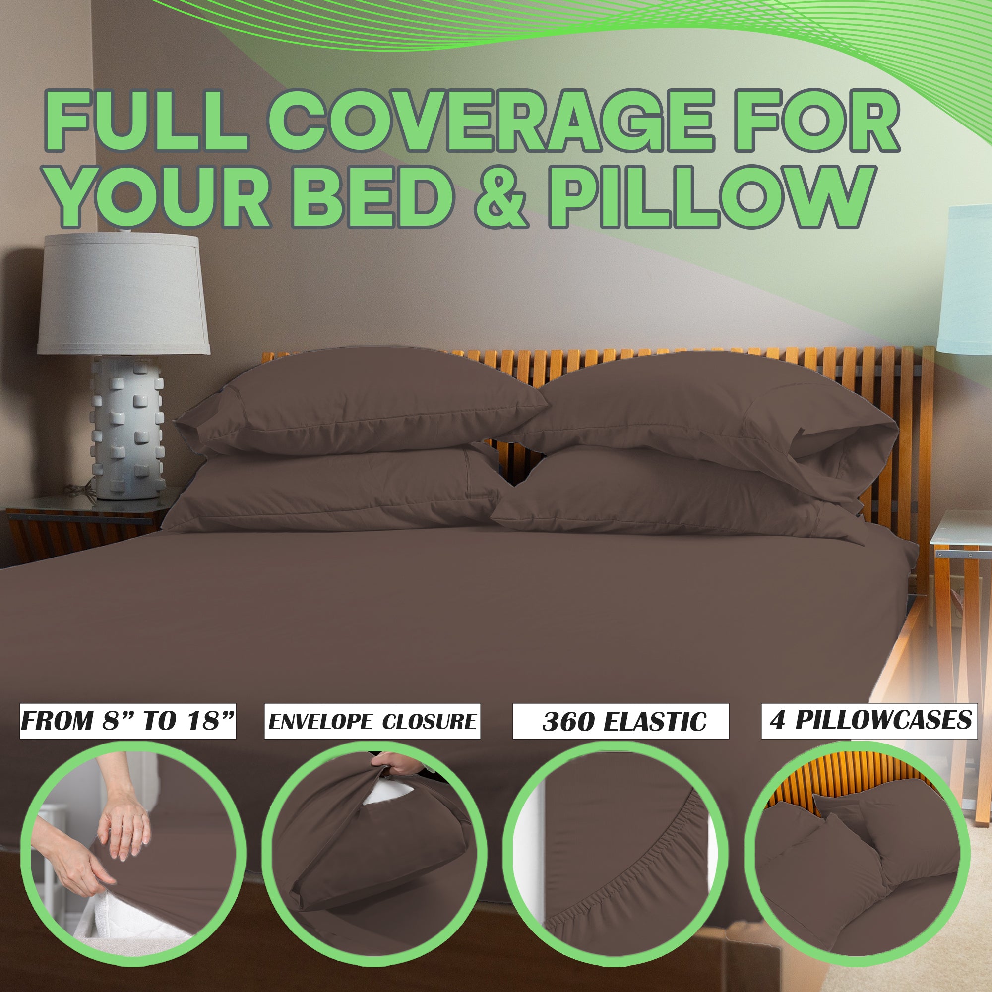 4 Pc Bamboo Sheet Set - TWIN XL