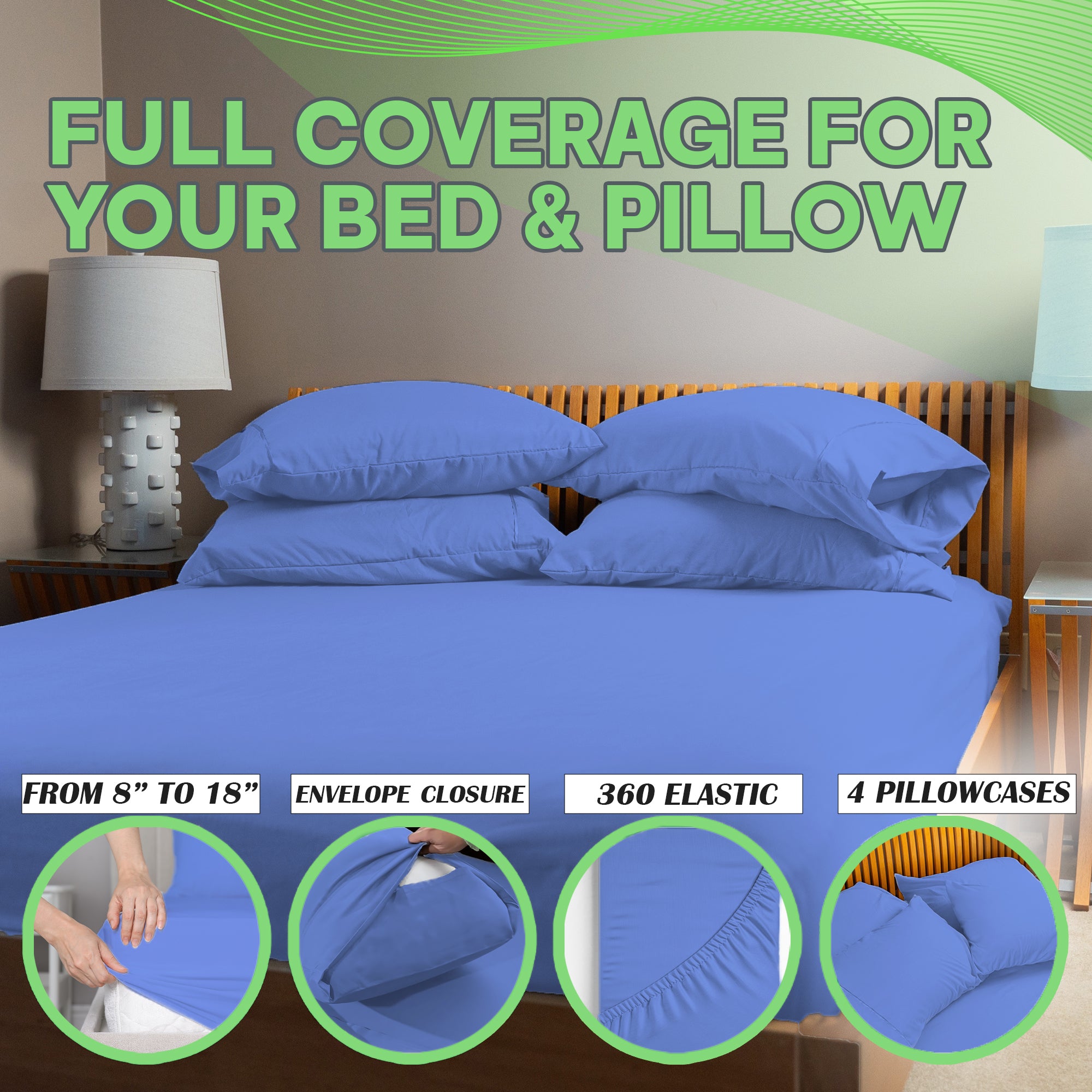 4 Pc Bamboo Sheet Set - TWIN XL