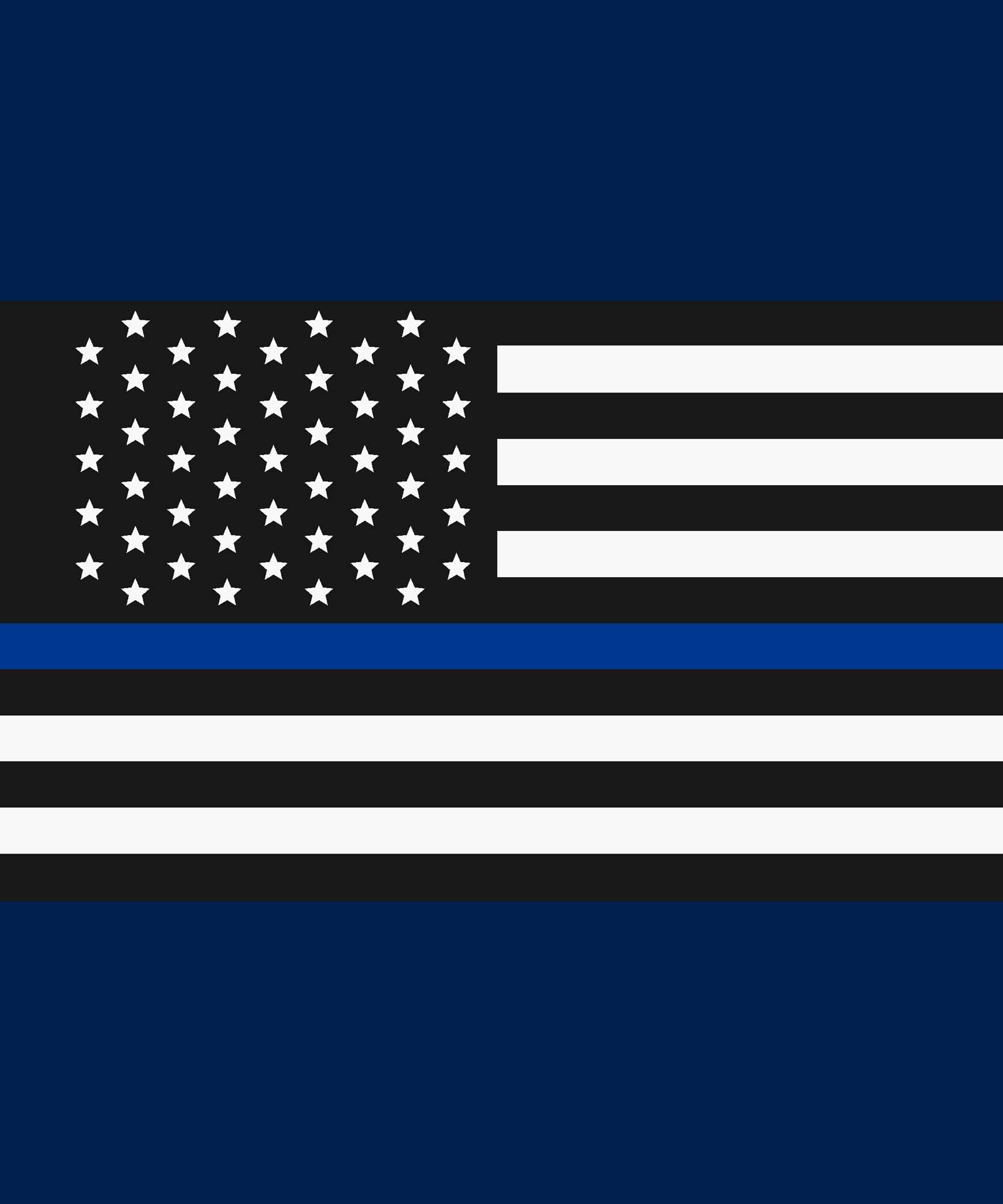 Plush Queen Size USA Blanket - Extremely Soft - Machine Washable - Blue Lives Matter
