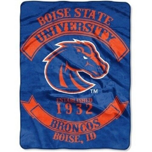 Plush 60X80 inch Blanket - Extremely Soft - Machine Washable - BOISE STATE