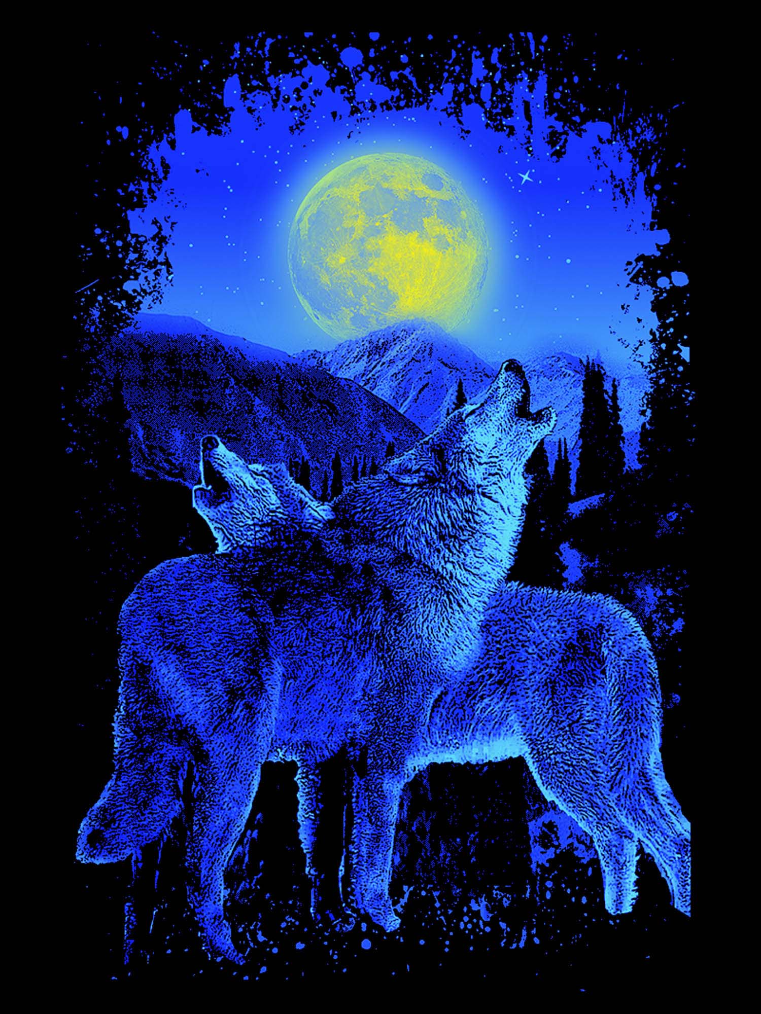 Plush Queen Size Wolf Blanket - Extremely Soft - Machine Washable - Soul Mate Wolves